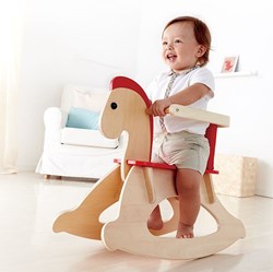 Hape caballo balancín Rock and Ride juguete de madera para bebés