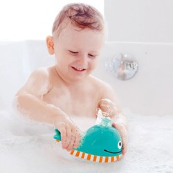 Hape juguete de baño ballena que sopla burbujas - diversión acuática para niños