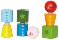 Hape bloques de madera para enroscar - juguete educativo - 8 piezas-3