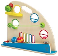 Hape pista de canicas de madera juguete colorido - circuito para niños-2