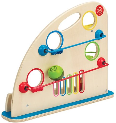 Hape pista de canicas de madera juguete colorido - circuito para niños-3