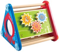 Hape caja de actividades de madera juguete educativo portátil motricidad-2