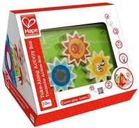 Hape caja de actividades de madera juguete educativo portátil motricidad-3