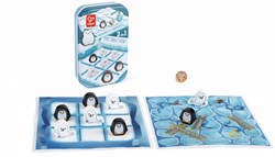 Hape juego 2-en-1 Tres en Raya - Serpientes y Escaleras juego clásico