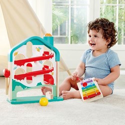 Hape circuito de bolas Melody Mansion juguete de madera musical