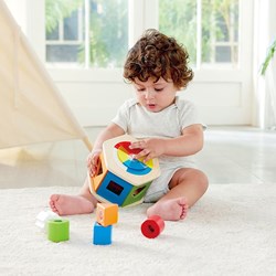 Hape juguete educativo de madera clasificador de formas multicolor