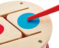 Hape Tambor de doble cara juguete musical para niños-3