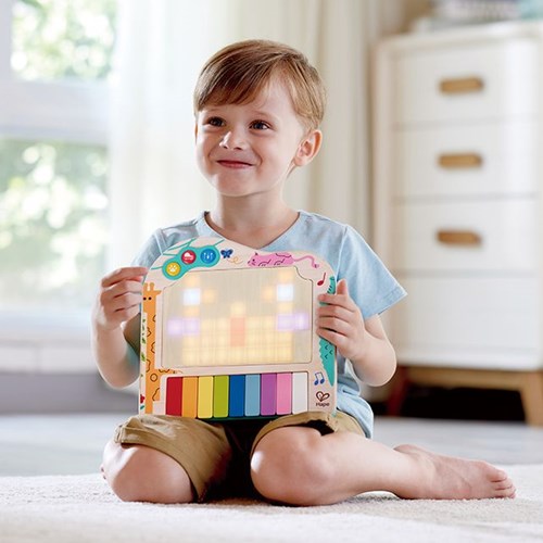 Hape Pixel Piano juguete musical interactivo para niños - teclado colorido