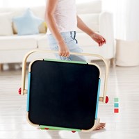 Hape estudio de arte portátil caballete de madera magnético-2