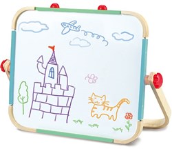 Hape estudio de arte portátil caballete de madera magnético