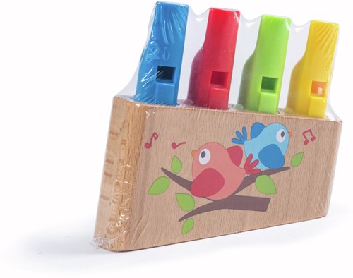 Hape flauta de pan de madera arcoíris instrumento musical para niños-2