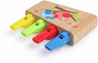 Hape flauta de pan de madera arcoíris instrumento musical para niños-3