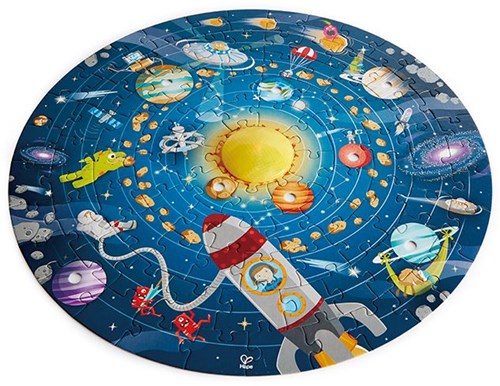 Hape puzzle sistema solar - juguete educativo con sol LED-2