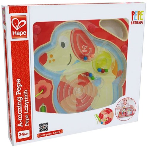 Hape Laberinto magnético Pepe juguete puzzle de madera-3