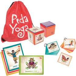 PedaYoga set de inicio yoga infantil con cartas y dados