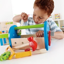 Hape caja de herramientas de madera juguete para niños - Set Fix-It