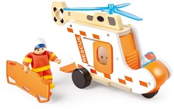 Hape set helicóptero de rescate juguete - aventura helicóptero juguete