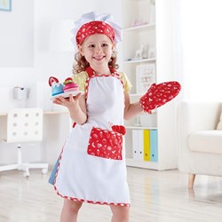 Hape Set de delantal infantil - Disfraz de chef con accesorios para niños