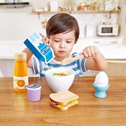 Hape set desayuno - set de desayuno de madera para niños