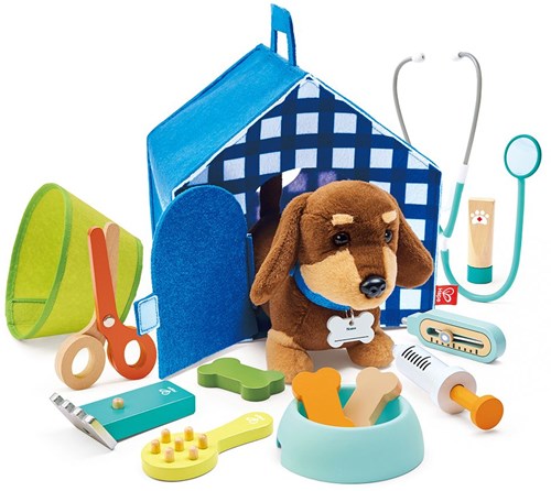 Hape Clínica de cuidado de cachorros set veterinario - juguete interactivo-2