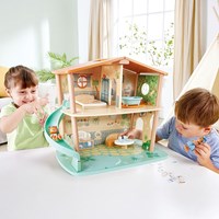 Green Planet Explorers casa jungla tigre juguete sostenible madera FSC-2
