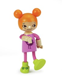 Hape muñeca casa de muñecas hija joven - muñeca de madera