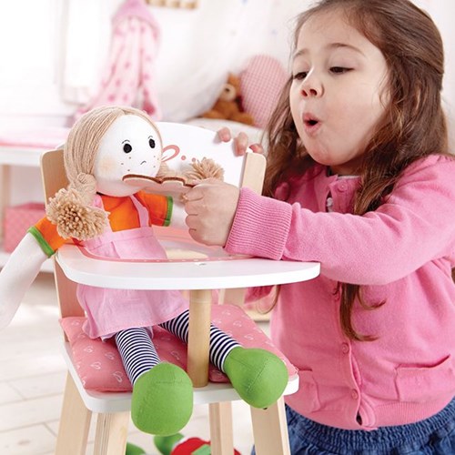 Hape silla alta para muñecas juguete de madera para niños-3
