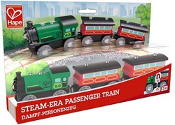 Hape tren de pasajeros a vapor accesorio set de tren de madera
