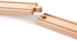 Hape vías de tren de madera largas rectas 4 piezas juguete
