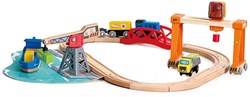 Hape set de juego puerto juguete - Lift & Load Harbour Set - set portuario