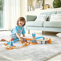 Hape tren de juguete Mars launch rail con pegatinas que brillan en la oscuridad-3