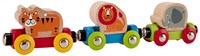 Hape tren de madera Jungle Journey con animales para niños-2