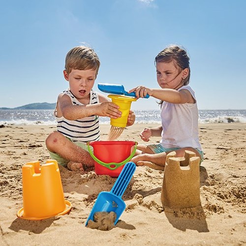 Hape juguete de playa set de playa 5-en-1 para niños