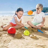 Hape moldes de arena Baker's Trio juguete de playa plástico colorido