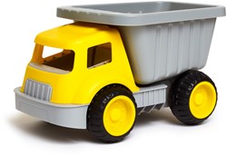 Hape camión volquete juguete de arena amarillo gris - vehículo de playa para niños