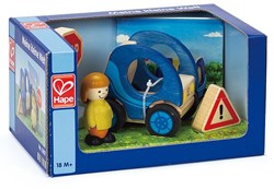 Hape coche de madera con conductor - juguete educativo coche niños