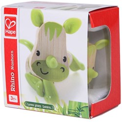 Hape figura de bambú rinoceronte - juguete animal ecológico