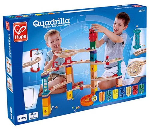 Hape Quadrilla pista de canicas Castle Escape juguete de madera STEM-3