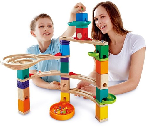 Pista de canicas de madera Quadrilla Cliffhanger juguete educativo