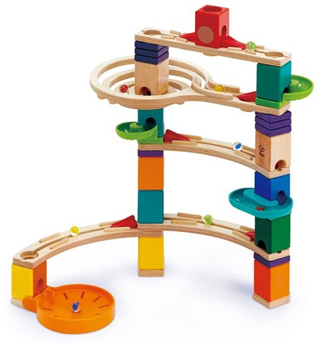 Pista de canicas de madera Quadrilla Cliffhanger juguete educativo-3