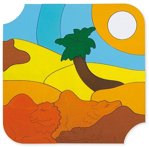 Hape puzzle de madera animales oso polar 33 piezas juguete educativo-3
