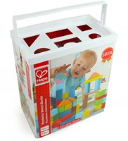 Hape bloques de construcción de madera coloridos juguete - 101 piezas-3