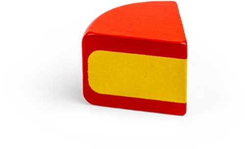 BigJigs juguete de madera queso Edam - queso de juguete para niños