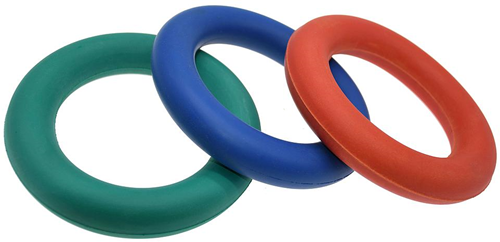 Pre-Sport aro de lanzamiento juguete - Sponge Rubber Ring rojo 150mm