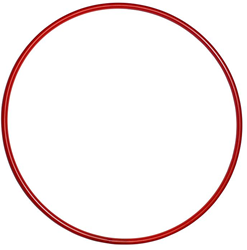 Pre-Sport aro hula hoop para niños - rojo - 62cm - juguete de plástico