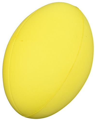 Pre-Sport balón de rugby de espuma amarillo - pelota de entrenamiento ligera para niños