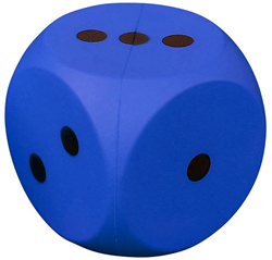 Coated Foam Dice - Blue -