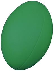 Coated Foam Rugby Ball - Green -