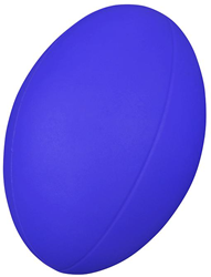 Coated Foam Rugby Ball - Blue -