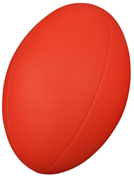 Coated Foam Rugby Ball - Red -